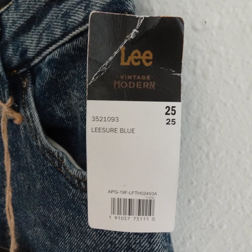 Lee Denim Jean Skirt Women's Size 25 Blue High Rise Midi - Picture 5 of 10